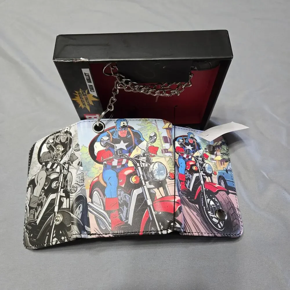 Marvel Comics Captain America Ride Chain Wallet Limited Edition Collectible